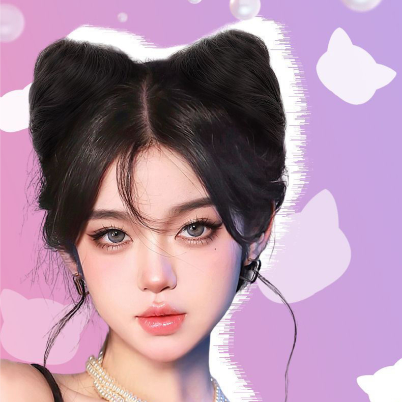 กิ๊บผมแฮร์พีช อาหมวย กิ๊บโบว์ ตรุษจีน พร้อมส่ง