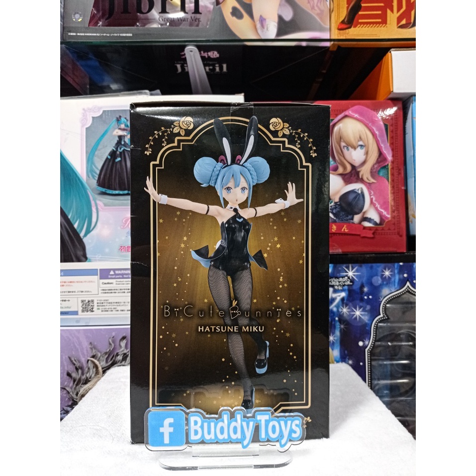 [ Figure แท้ ] #กล่องบุบเล็กน้อย Hatsune Miku BiCute Bunnies Figure BLACK ver.[ FuRyu ]