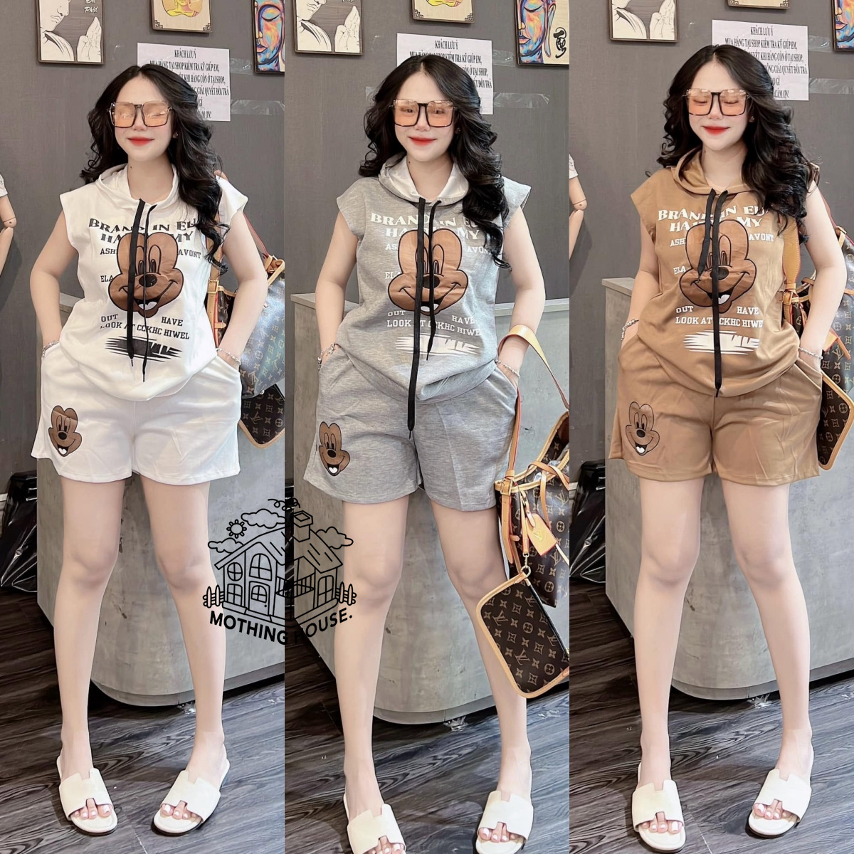 ชุดเซท Oversize เสื้อ+กางเกง สินค้าพร้อมส่ง