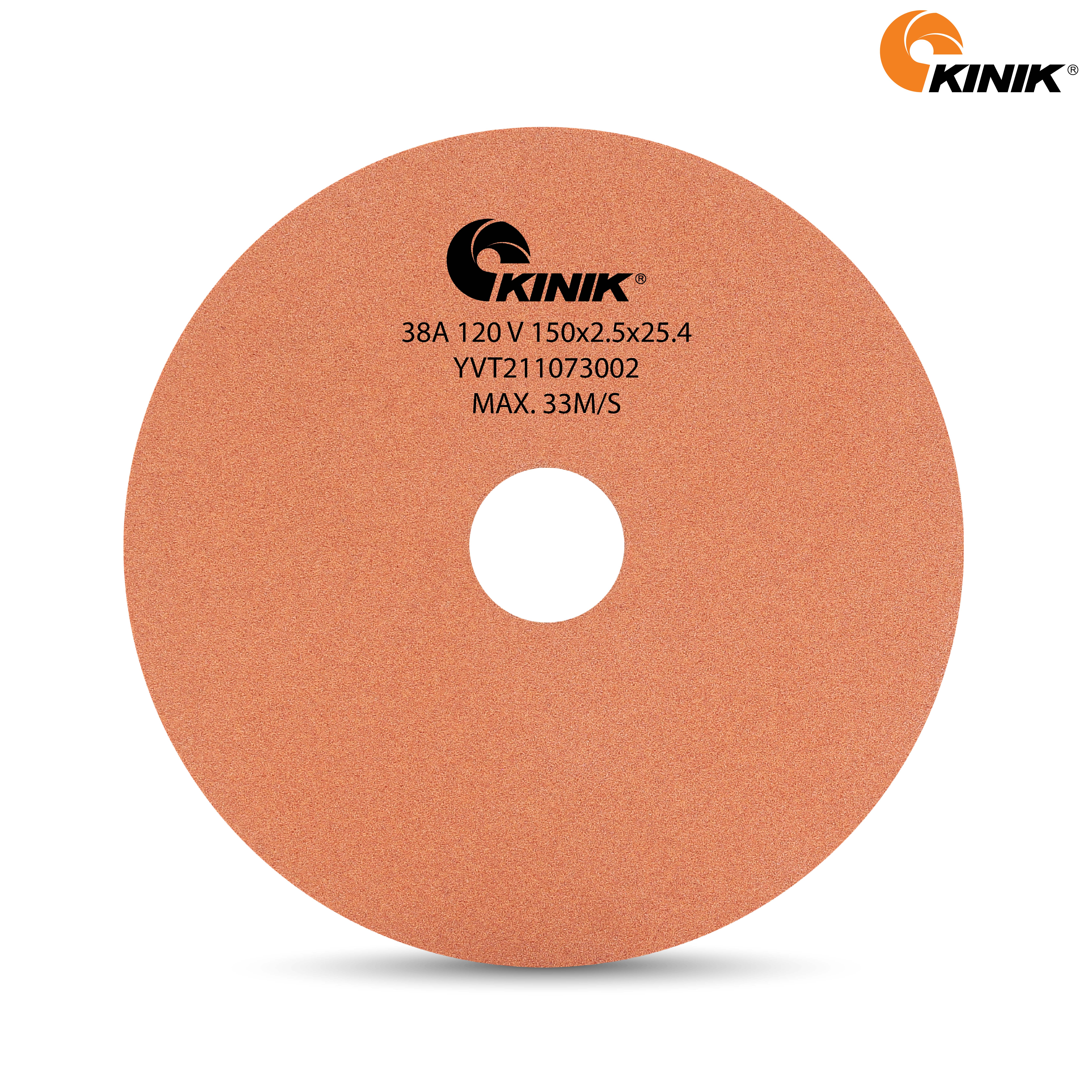 หินเจียร KINIK 38A120V1A 150x2.5x25.4 mm.