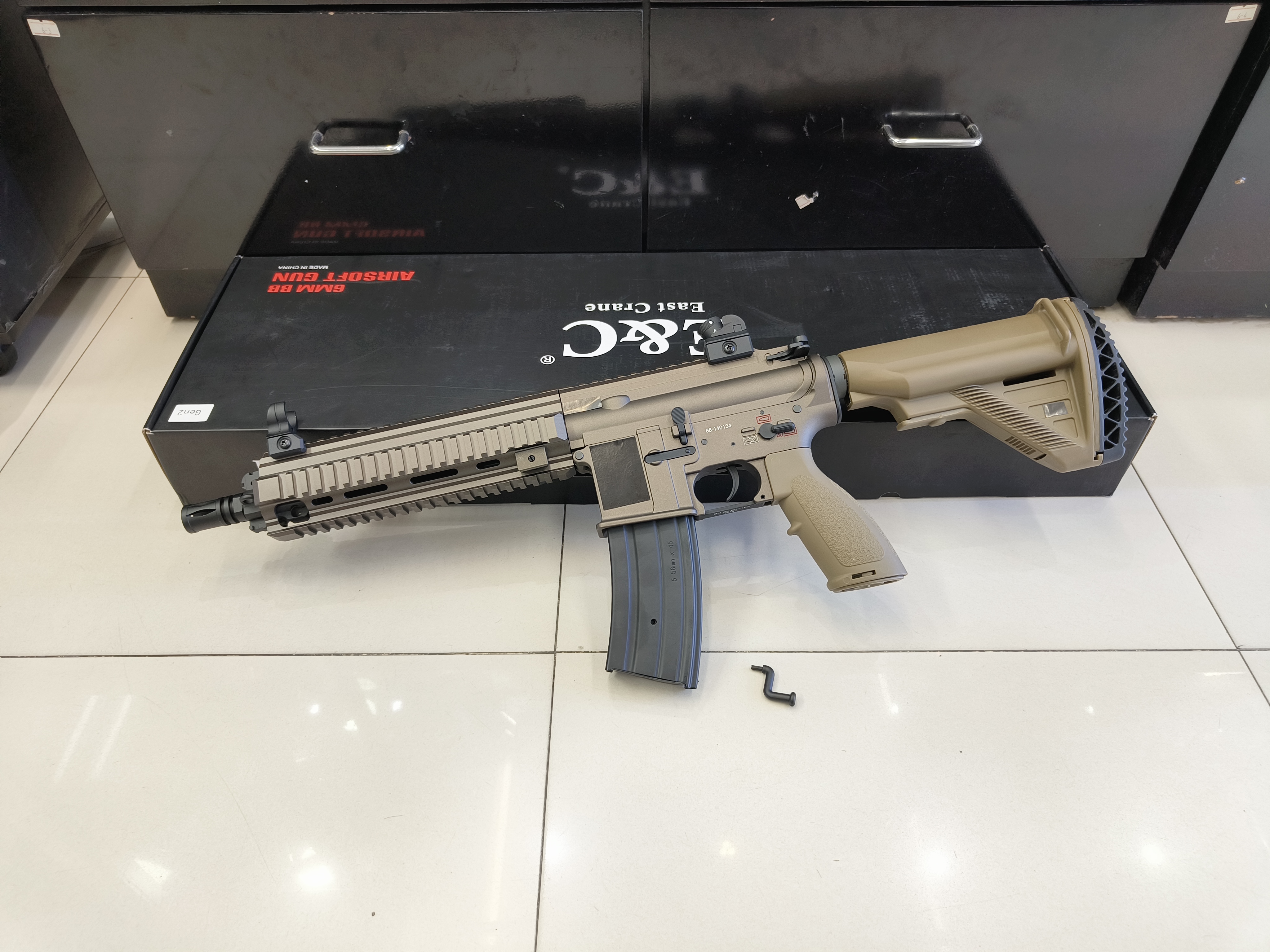 E&C 102 S2 : HK 416 D สีทราย บอดี้โลหะ Gen 2