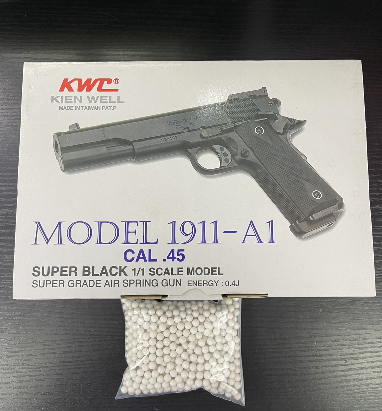 ปืนอัดลมสปริง M1911A1 Comp KWC