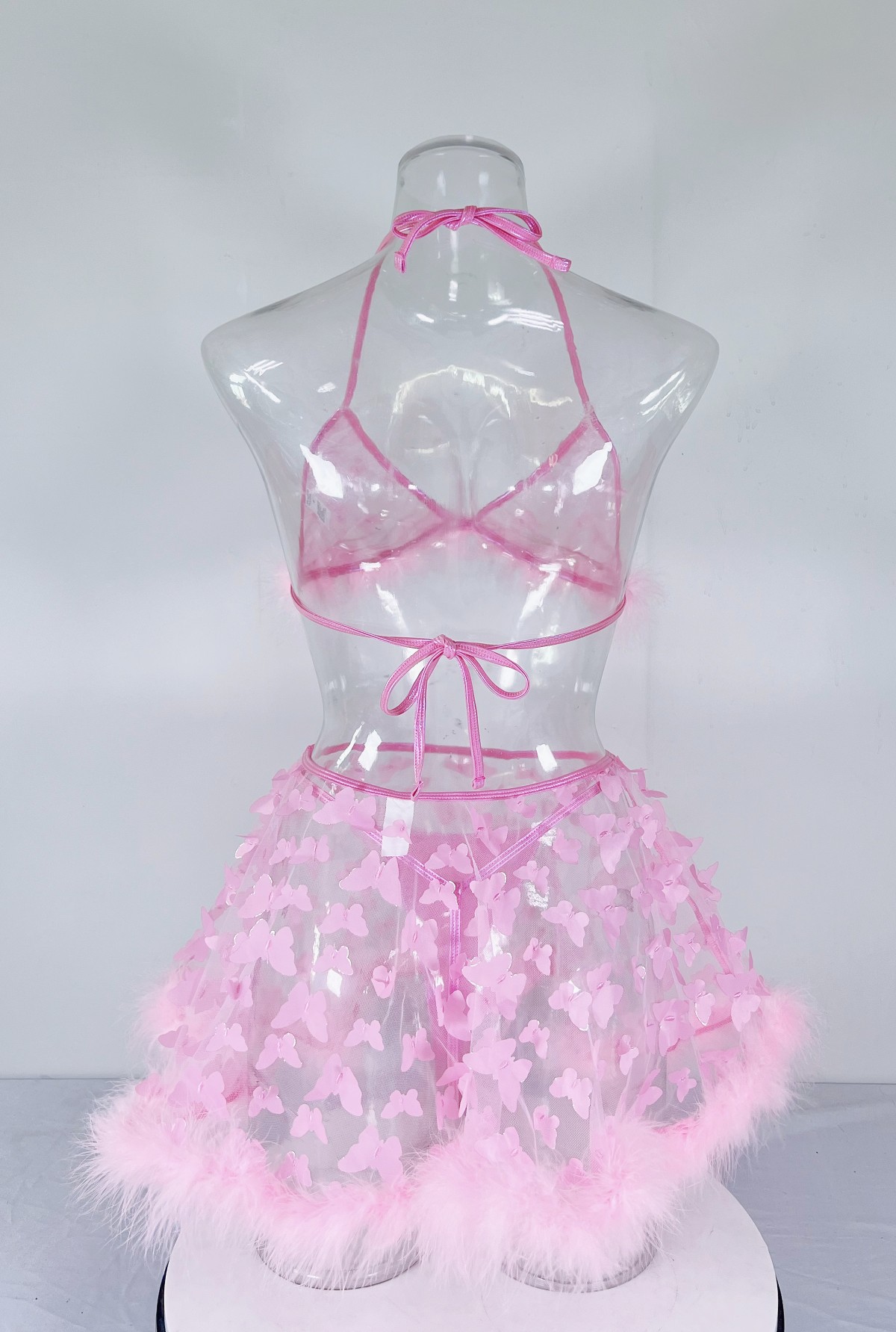 ชุดเซทเฟสติวัล ซีทรู ผีเสื้อ เซ้กซี่ พร้อมส่งในไทย EDM0328