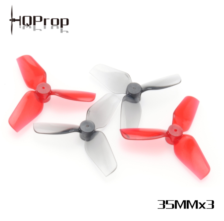 HQProp 35MMX3 แกน 1MM Shaft Micro Whoop Prop 1ถุง 4ใบ สุ่มสี