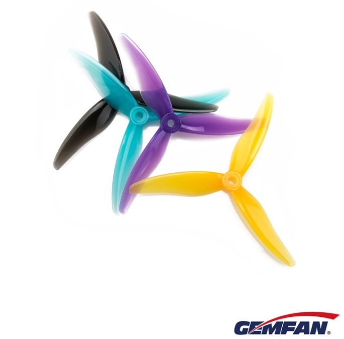 Gemfan 51477 Hurricane Durable 3 Blade (5.1x4.77x3) 5Inch Prop ใบพัดโดรน 2นิ้ว 1ถุง 4ใบ สุ่มสี
