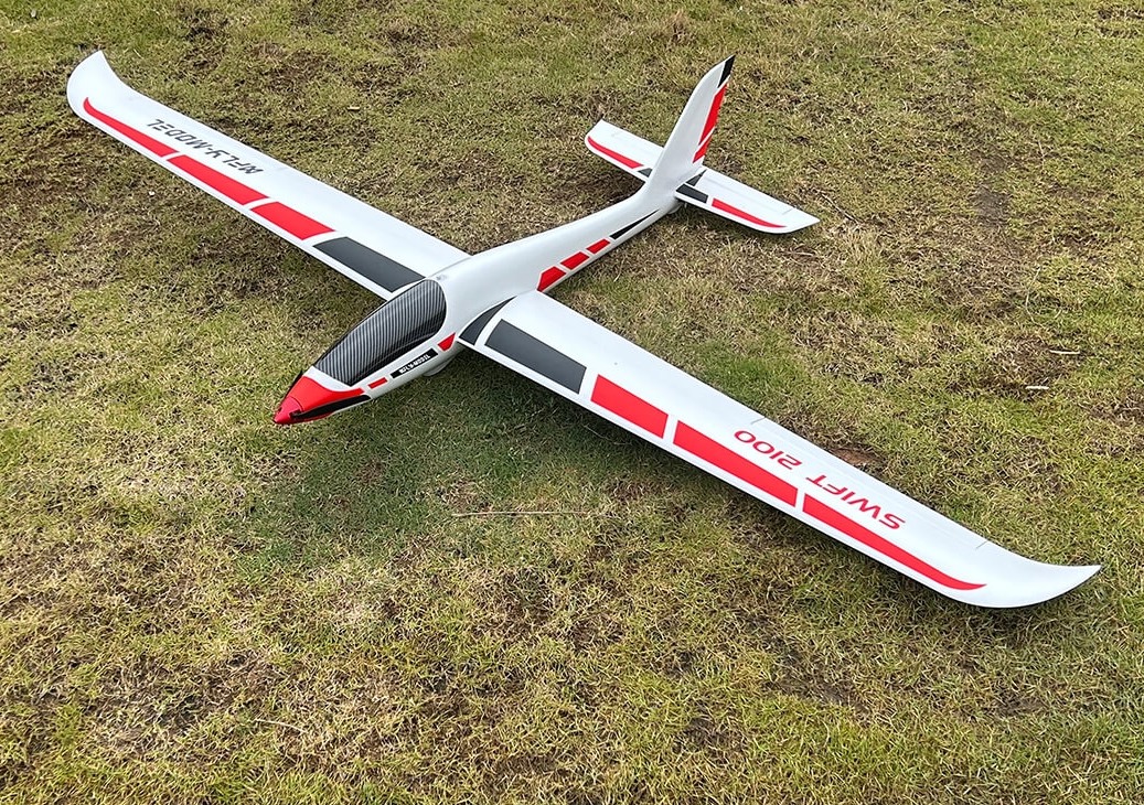 XFly Swift 2100 Glider 2100mm Wingspan RC Aircraft พร้อมชุดไฟ [ไม่รวม รีโมท และ แบต