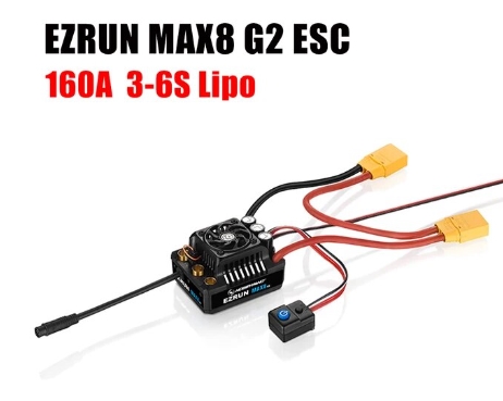 Hobbywing EZRUN MAX8 G2 160A 3-6S ESC + 4278SD 2250KV