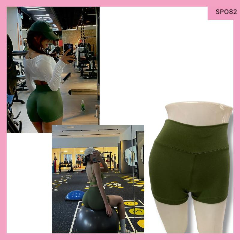 กางเกงขาสั้น ออกกำลังกาย กางเกงผ้าเรย่อน SP082 พร้อมส่ง