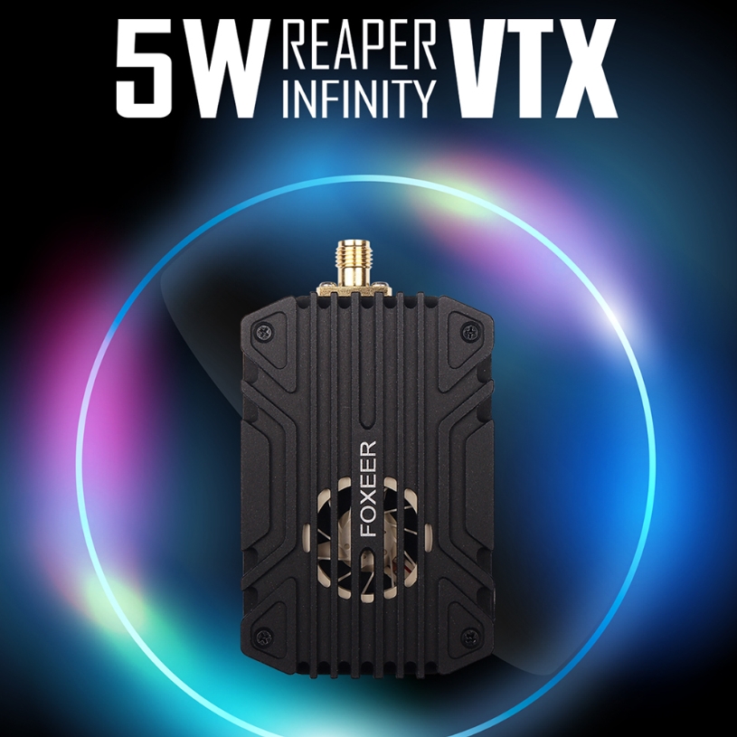 Foxeer 5.8G Reaper Infinity 50W/500mW/1000mW / Max 40CH VTx ตัวส่งสัญญาณภาพ ตัวแรง บินไกล หรือ ใส่โดรนเกษตร