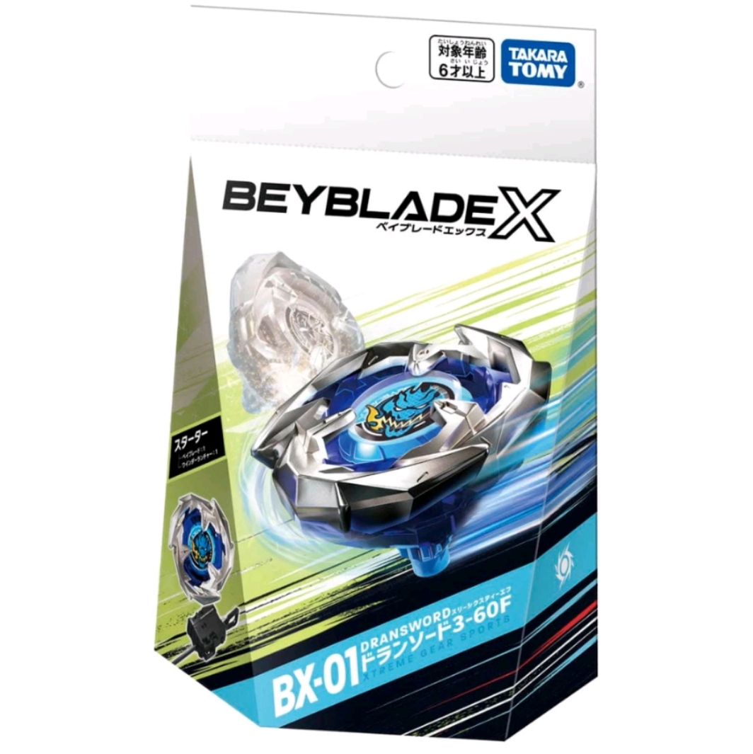Beyblade X ของแท้ BX-01 Starter Dran Sword 3-60F (มีที่ชูท)