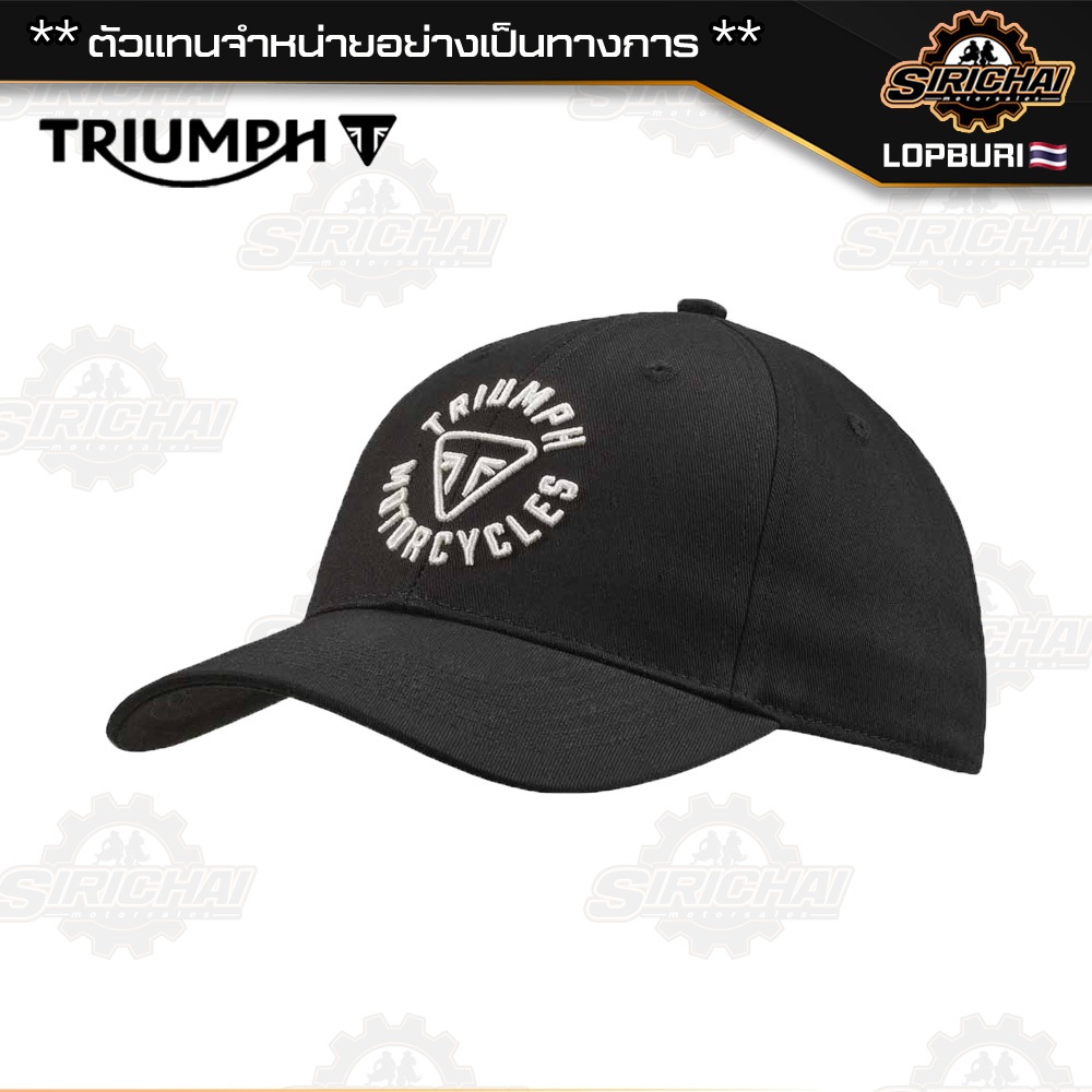 หมวกแก๊ป Triumph Scott Roundel Logo Black MCAS25206