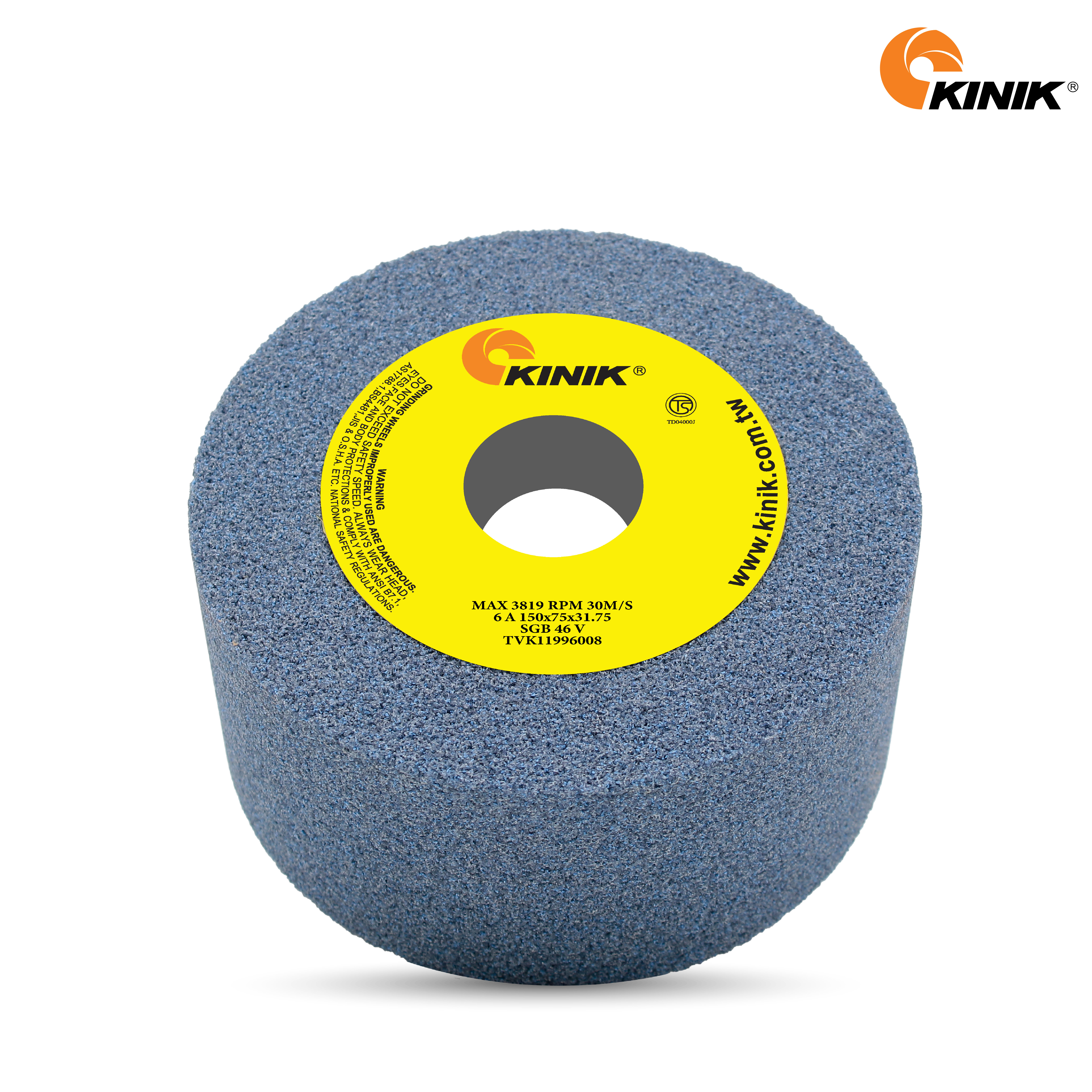 หินถ้วยตรง KINIK SGB46V6A 150x75x31.75 mm.