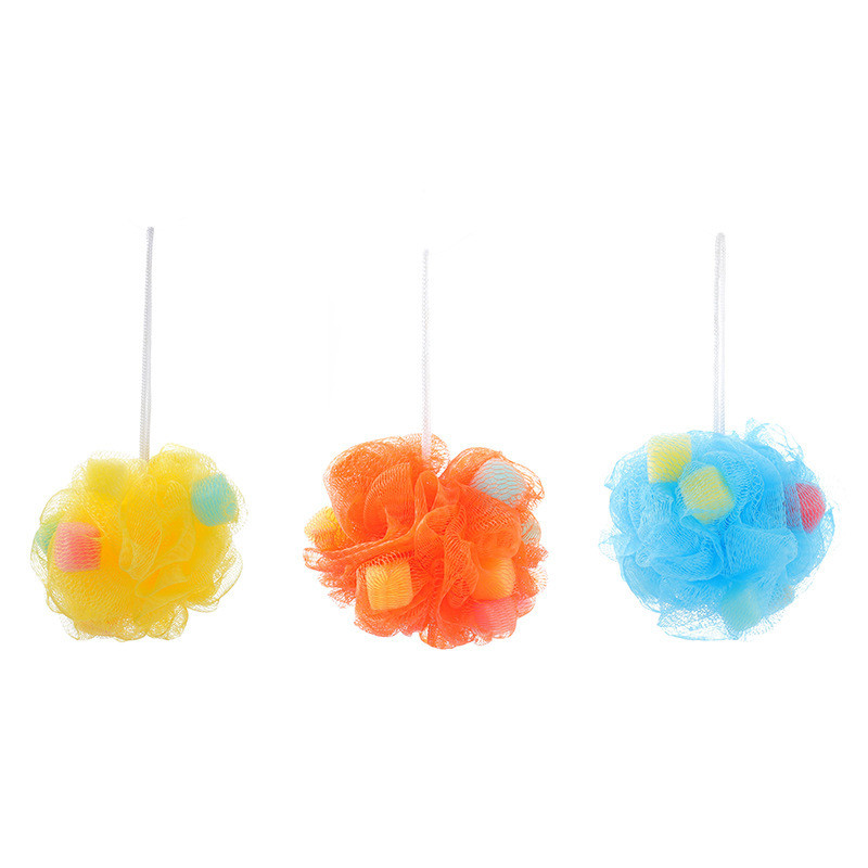 ฟองน้ำถูตัว ตาข่ายถูตัว คละสี พร้อมส่ง