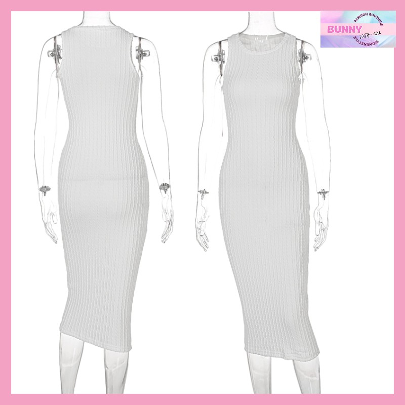 เดรสยาว ไหมพรม รัดรูป รหัส GB155100