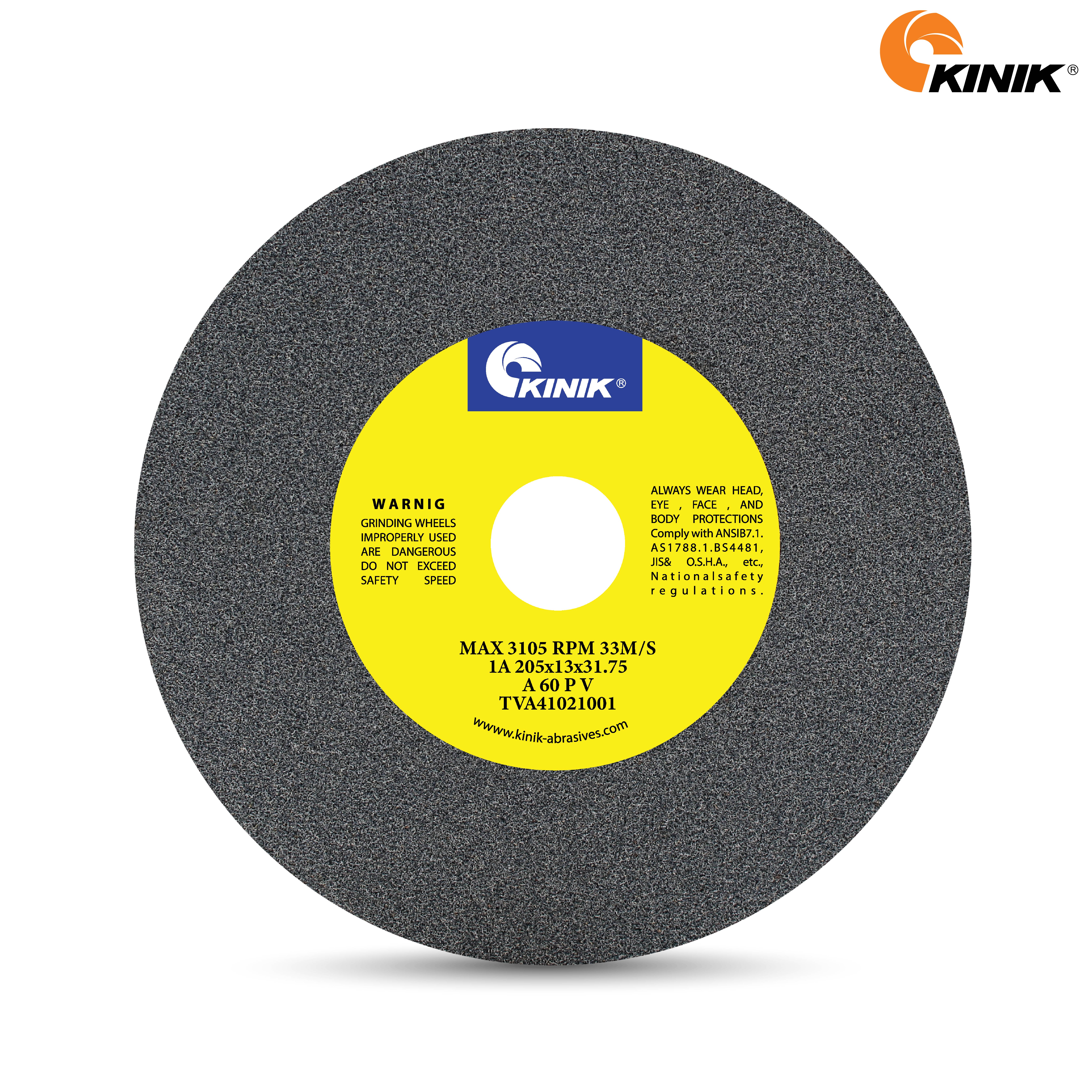 หินเจียร KINIK A60PV1A 205x13x31.75 mm.
