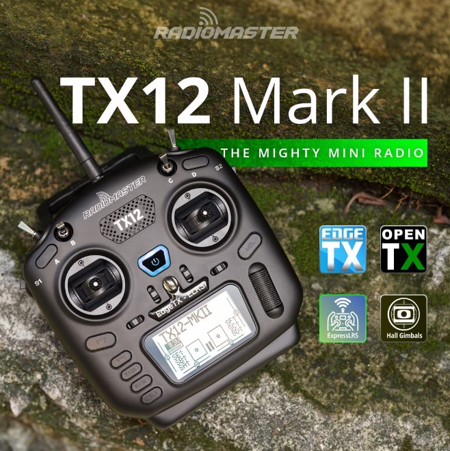 RadioMaster TX12 Mark2 Multi-Protocol OpenTX 2.4GHz 4in1 ELRS RC Transmitter MODE2