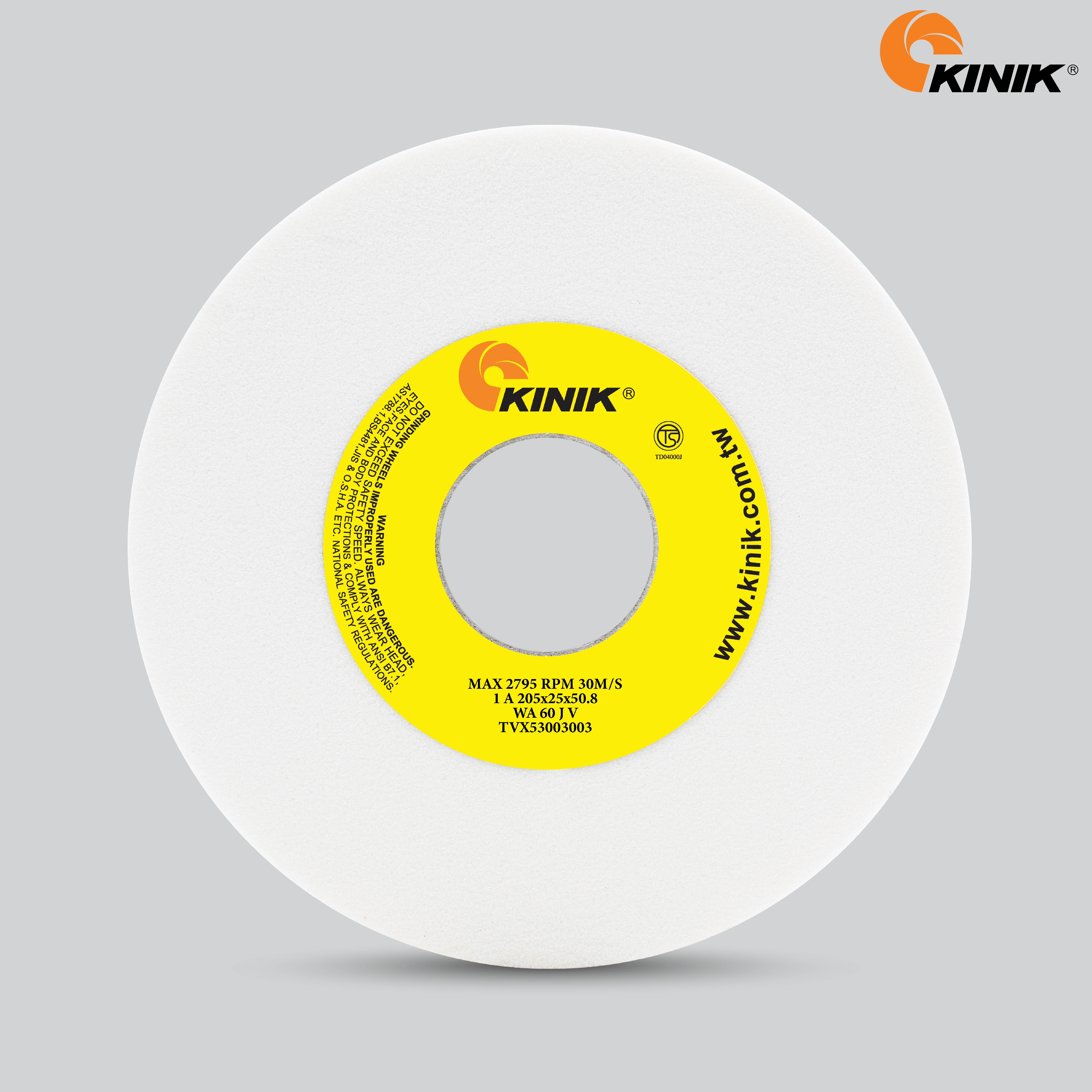 หินเจียร KINIK WA60JV1A 205x25x50.8 mm.