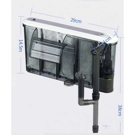 JENECA XP-13(กรองแขวนสำหรับตู้ 18-24 นิ้ว พร้อมวัสดุกรอง พร้อมใช้งาน กรองน้ำใสสะอาด)