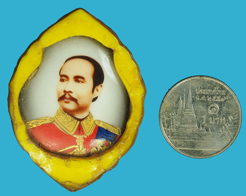 A963 ล็อกเก็ตในหลวงรัชกาลที่ 5 เจ้าของเดิมเลี่ยมทองจับขอบไว้ 5