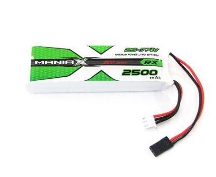 ManiaX 2S 7.4V 2500mAh 5C JR plug Lipo Battery Pack