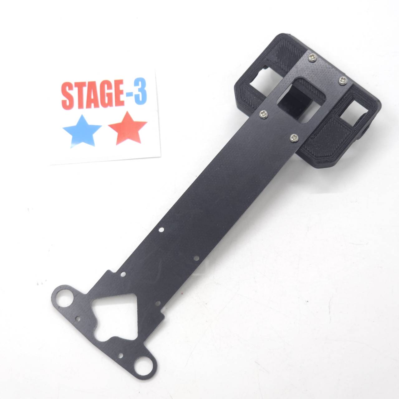 โครงรถกระป๋อง STAGE-3 รุ่น ตรอ 125 สำหรับใส่มอเตอร์โม และมอเตอร์180 ทำจาก วัสดุ G10 และ PLA