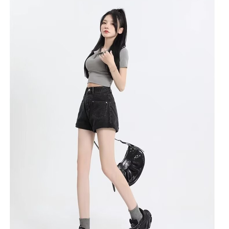 ขาสั้นวินเทจ กางเกงขาสั้น รหัส KT009