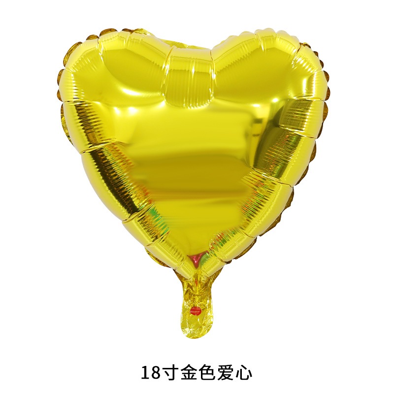 ลูกโป่งหัวใจ 18 นิ้ว ตกแต่งฉากวันเกิด (1ชิ้น)