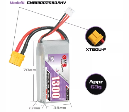 แบต GNB 3เซล 900-5000mah HV XT30 XT60 XT90 แบตสำหรับ RC รถ เรือ เครื่องบิน โดรน หุ่นยนต์ มีให้เลือกหลายขนาดความจุ