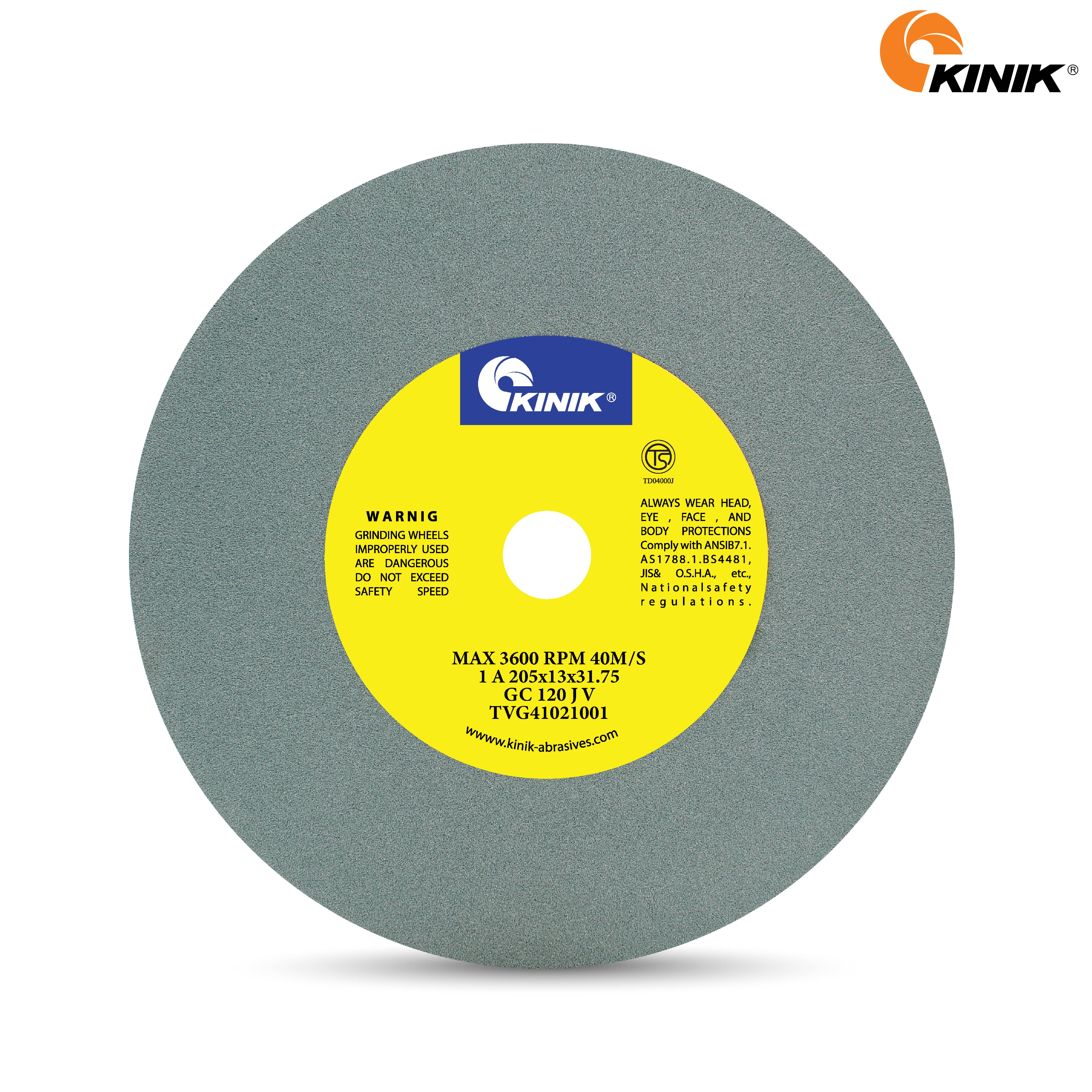 หินเจียร KINIK GC120JV1A 205x13x31.75 m.m.
