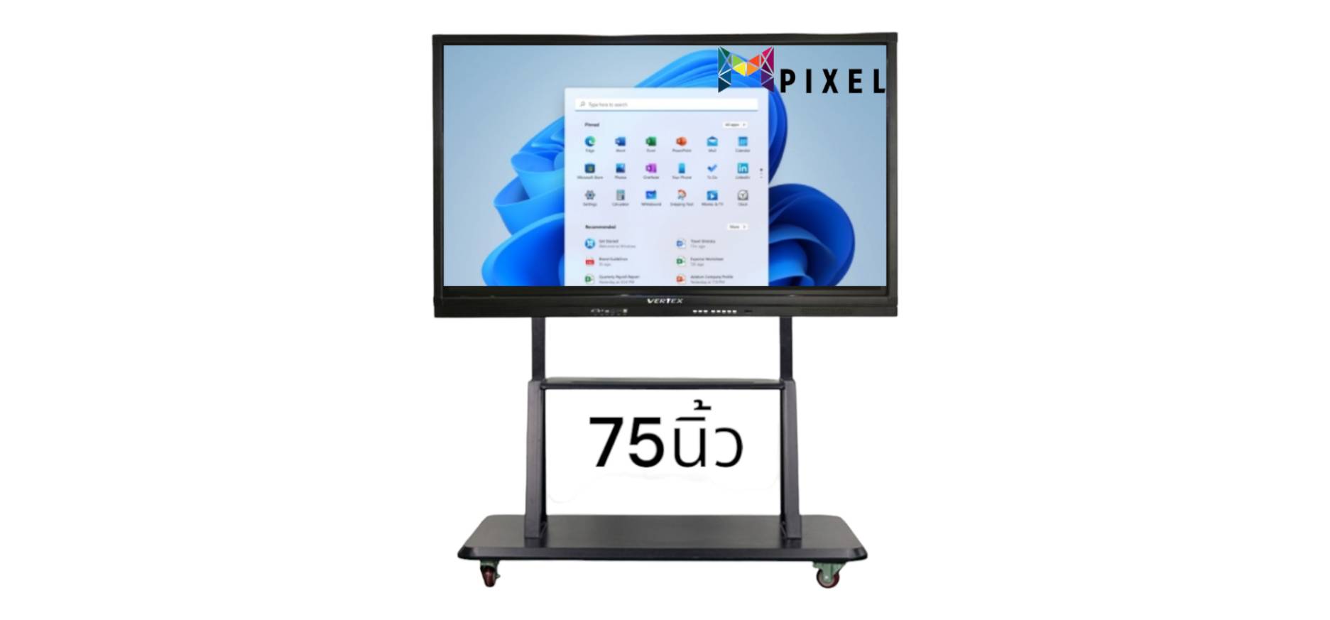 Vertex IL-3755-PRO LED Interactive Multimedia Display ขนาด 75นิ้ว กระดานจออัจฉริยะ interactive จอสัมผัส 20จุด ความละเอียด 4K Android+Windows
