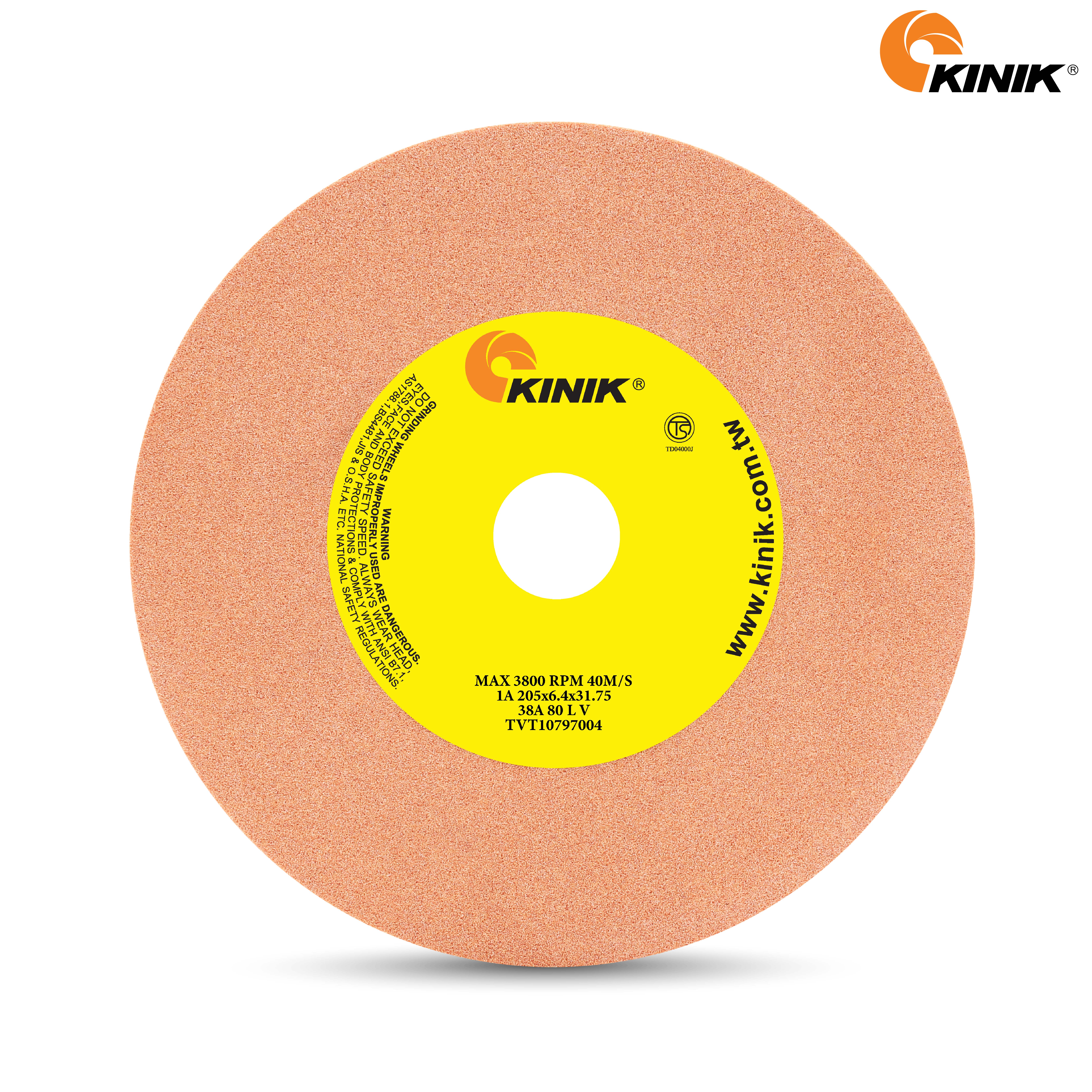 หินเจียร KINIK 38A80LV1A 205x6.4x31.75 mm.
