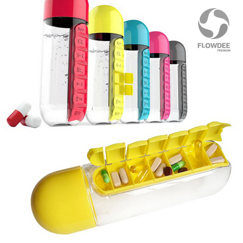 กระบอกน้ำตลับยา pill box water bottle FBP002