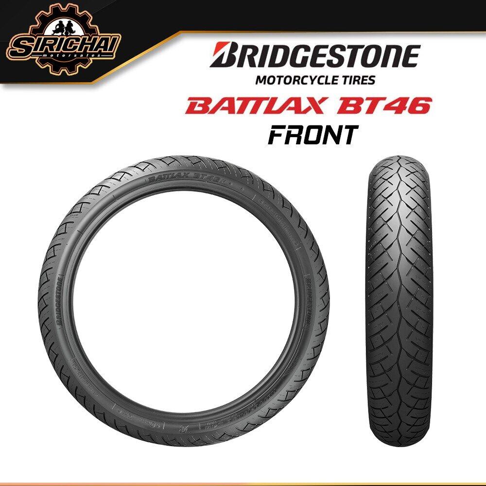 Bridgestone BT46 ยาง สำหรับ SCR950 / SR400 / T100 / T120 / STREET TWIN / INTERCEPTOR 650 / GT 650 / CLASSIC 500