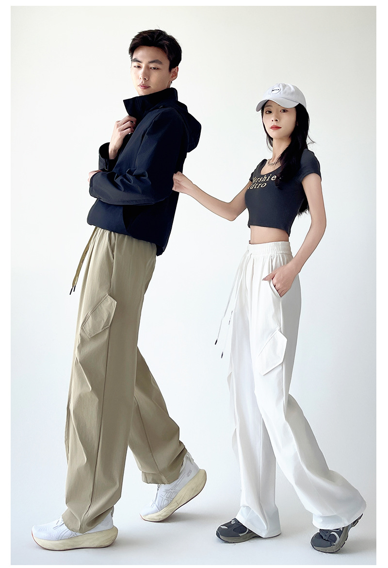 กางเกงวอร์ม สตรีท เอวสูง รุ่นกระเป๋าข้างเฮียง รหัส CN50312