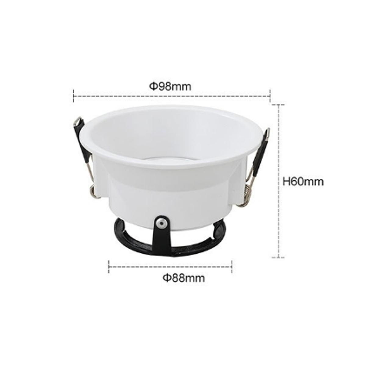 โคมไฟดาวน์ไลท์ ทรงกลม ปรับได้ Downlight Round Adjustable Aluminum IP20