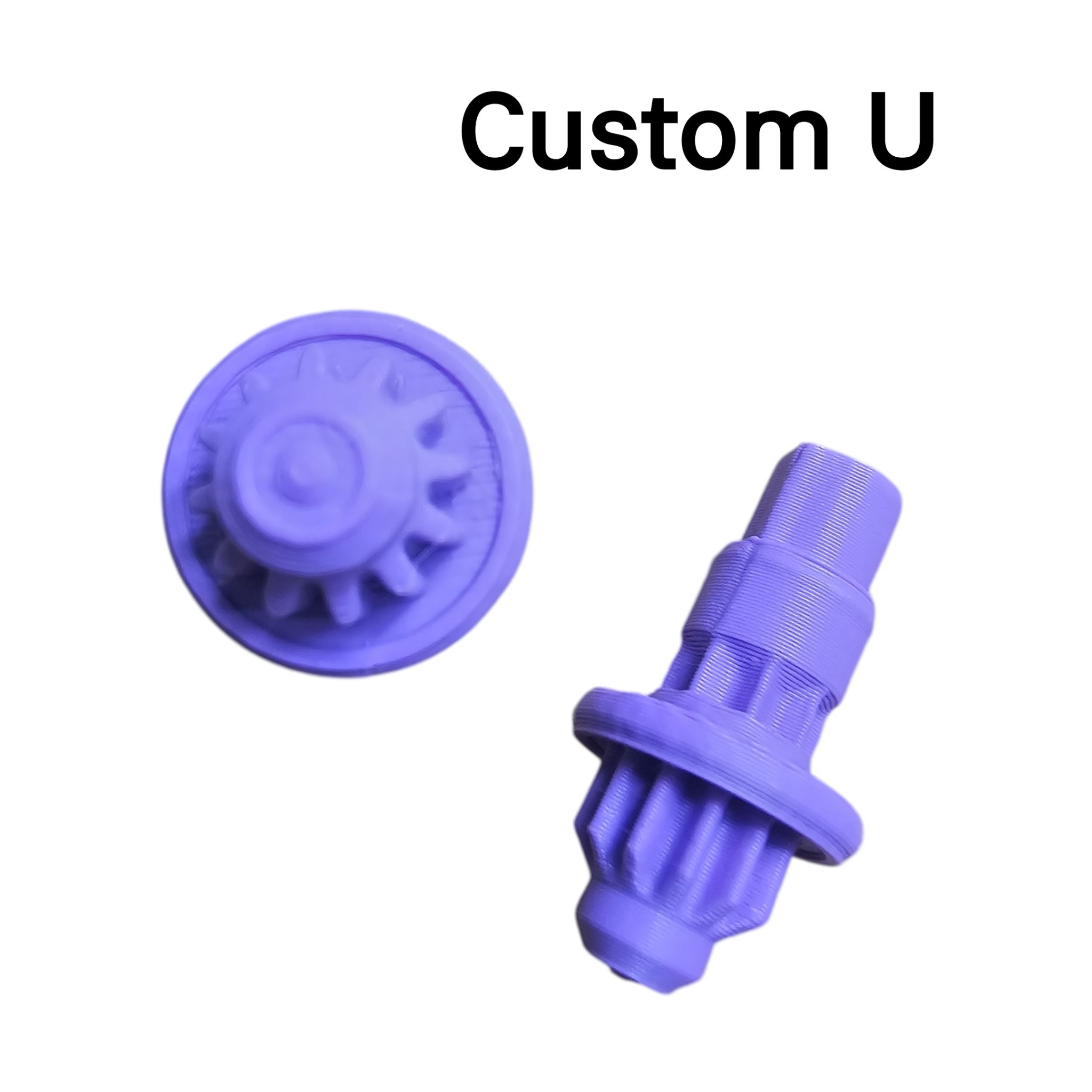Custom Bit สำหรับ ใส่เล่น เป็นแบบปริ้น 3D ใส่เล่นได้เท่านั้น ไม่สามารถนำไปลงแข่งได้ รุ่นใหม่จะทำแต่สีม่วง เพื่อไม่ให้สับสนกับของแท้ รูปทรง และ อาการ ใกล้เคียง 90%+