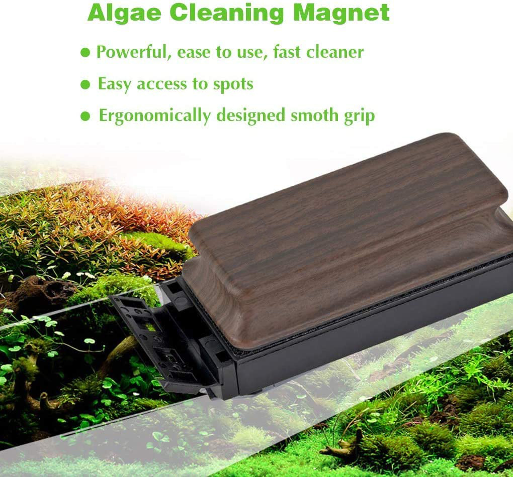 BOSS Super Magnetic Brush (แปรงขัดตู้แม่เหล็กแรงดูดสูง พร้อมใบขูดตะไคร่ สำหรับตู้ปลาที่กระจกหนา)