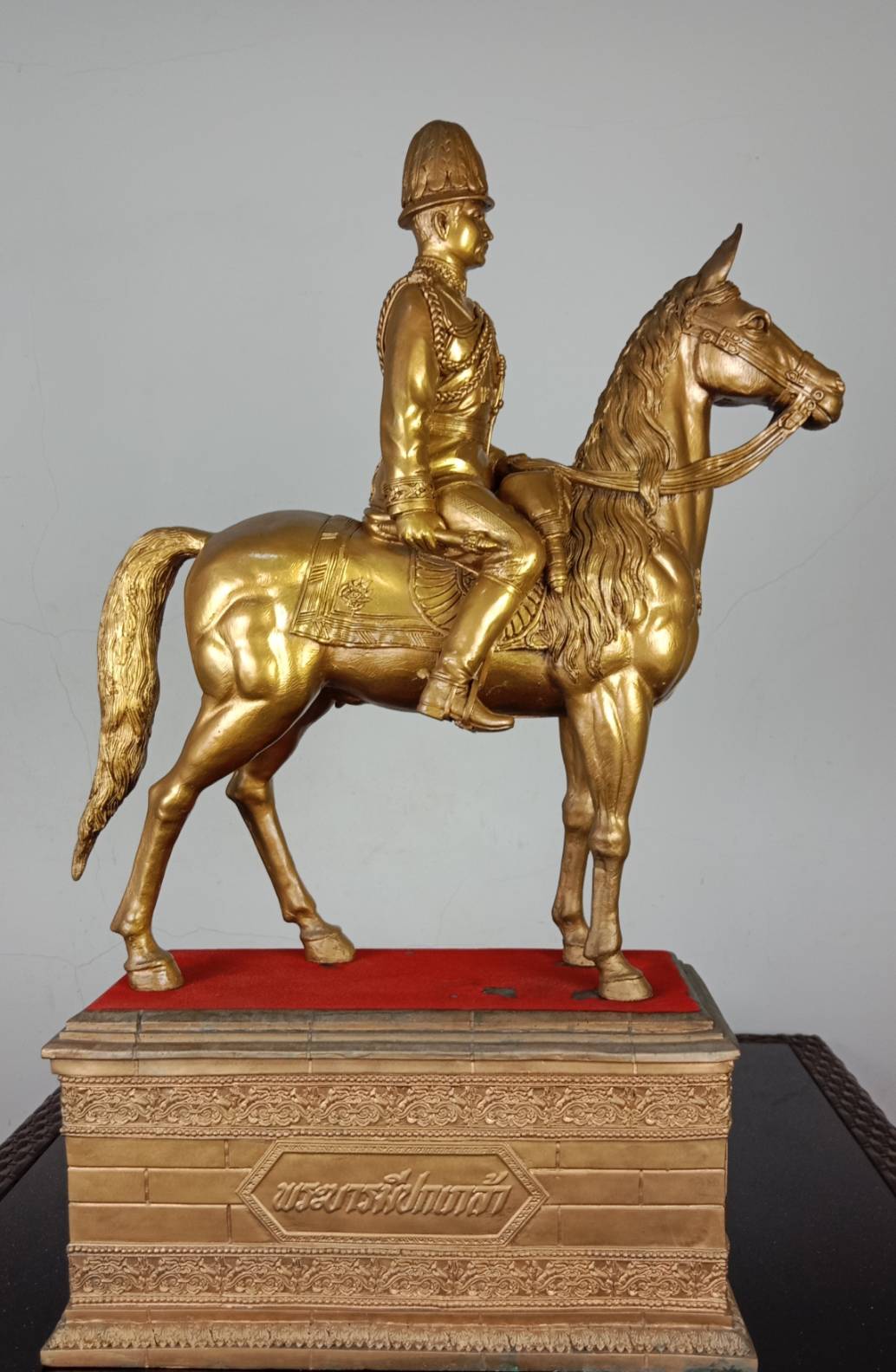 518.พระบรมรูปหล่อในหลวงรัชกาลที่ 5 พระบาทสมเด็จพระปรมินทรมหาจุฬาลงกรณ์ พระจุลจอมเกล้าเจ้าอยู่หัวทรงม้า(พระบรมรูปทรงม้า) องค์ใหญ่