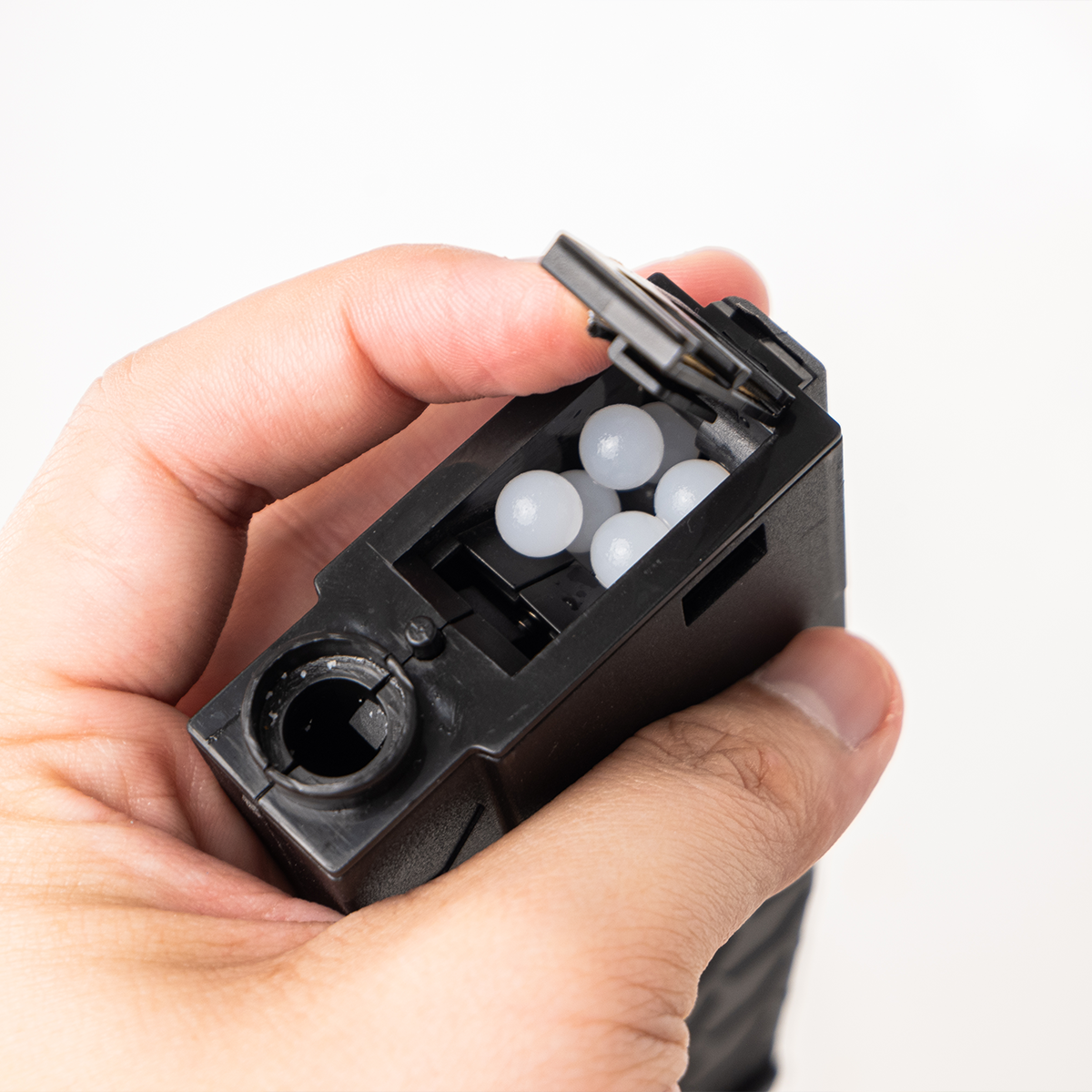 (54)SLR สีดำ เฟืองเหล็ก 270FPS+ ปืนเจลไฟฟ้า ยิงรัวได้ ยิงSEMI(ทีละนัด)ได้