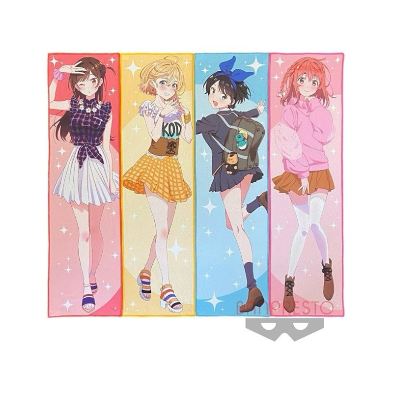 เซ็ตผ้า จิซึรุ&รุกะ&ซูมิ&มามิ -สะดุดรักยัยแฟนเช่า[Rent-A-Girlfriend Towel Set 4 - Chizuru&Ruka&Sumi&Mami]
