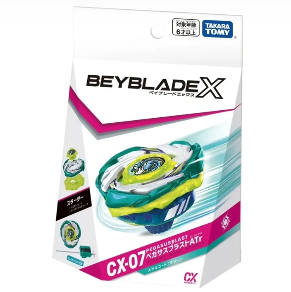 Takara Tomy ของแท้!! Beyblade X CX-07 PegasusBlast ATr Starter [มีที่ชูท]
