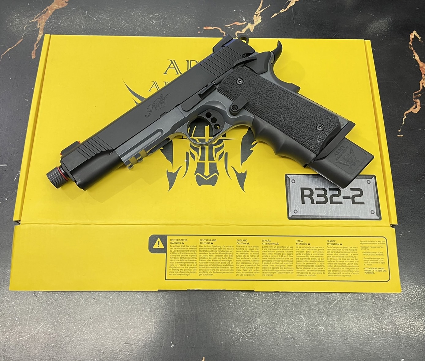 R32-2 : Kimber Custom สีดำ/เทา - ARMY Armament