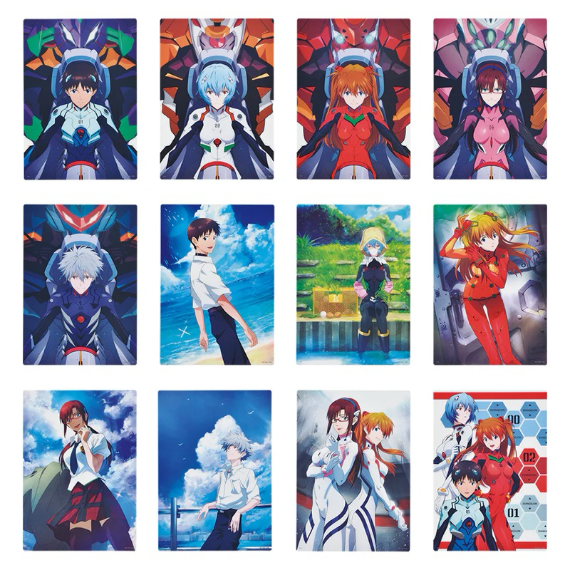 แผ่นภาพ อาสึกะ&เรย์&มาริ&ชินจิ -อีวานเกเลียน[Evangelion J Prize -Visual Sheet- Asuka&Rei&Mari&Shinji]