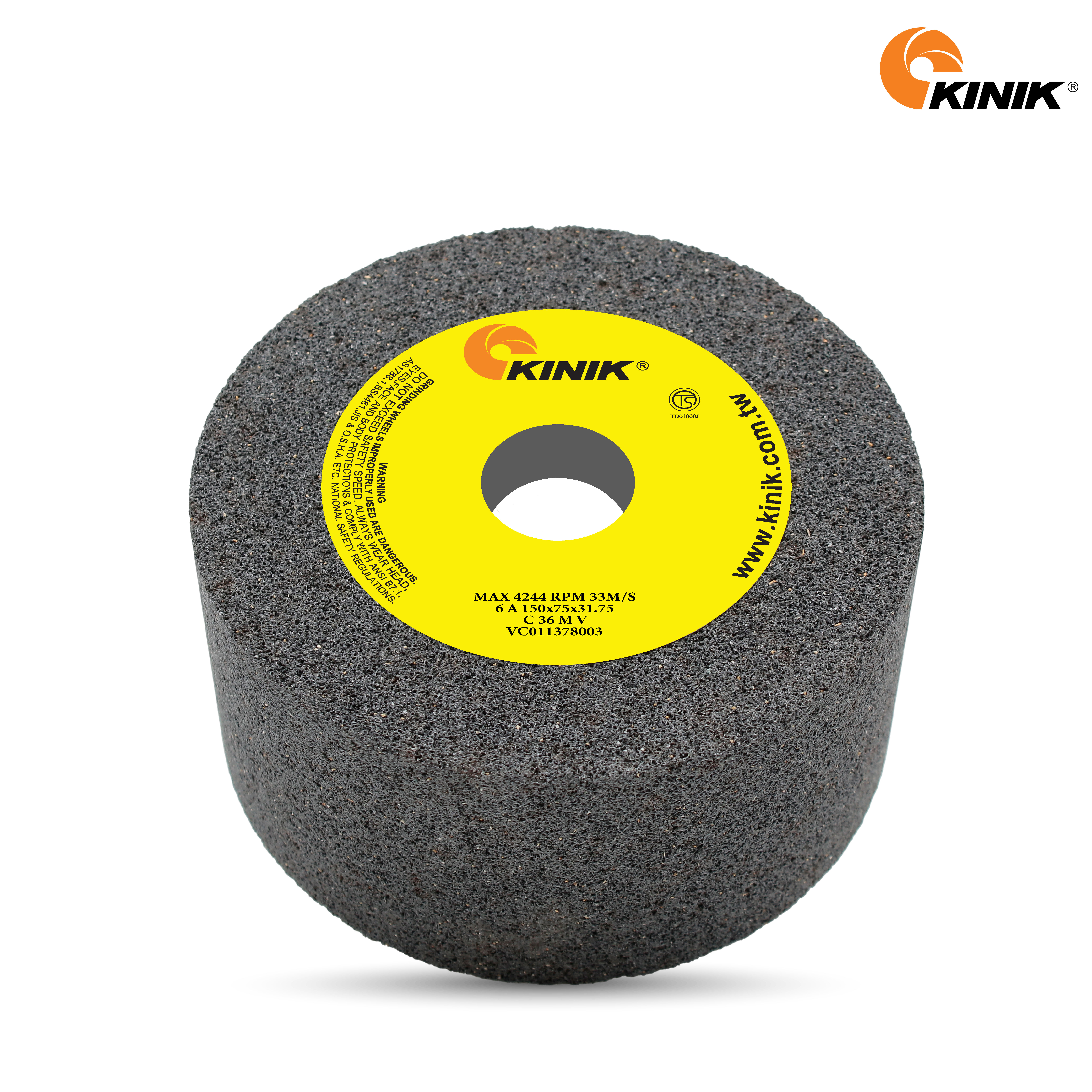 หินถ้วยตรง KINIK C36MV6A 150x75x31.75 mm.