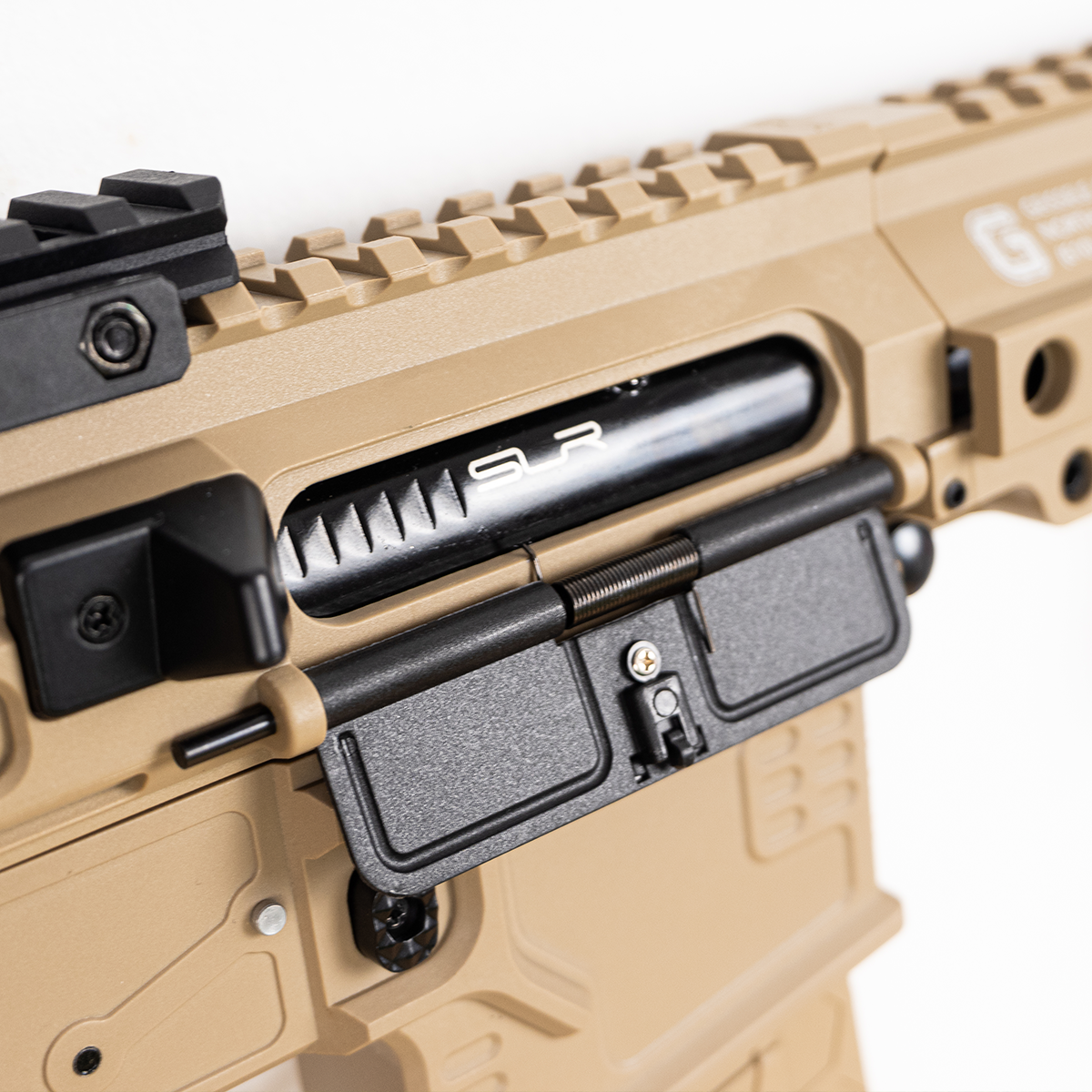 (55)SLR สีทราย เฟืองเหล็ก 270FPS+ ปืนเจลไฟฟ้า ยิงรัวได้ ยิงSEMI(ทีละนัด)ได้