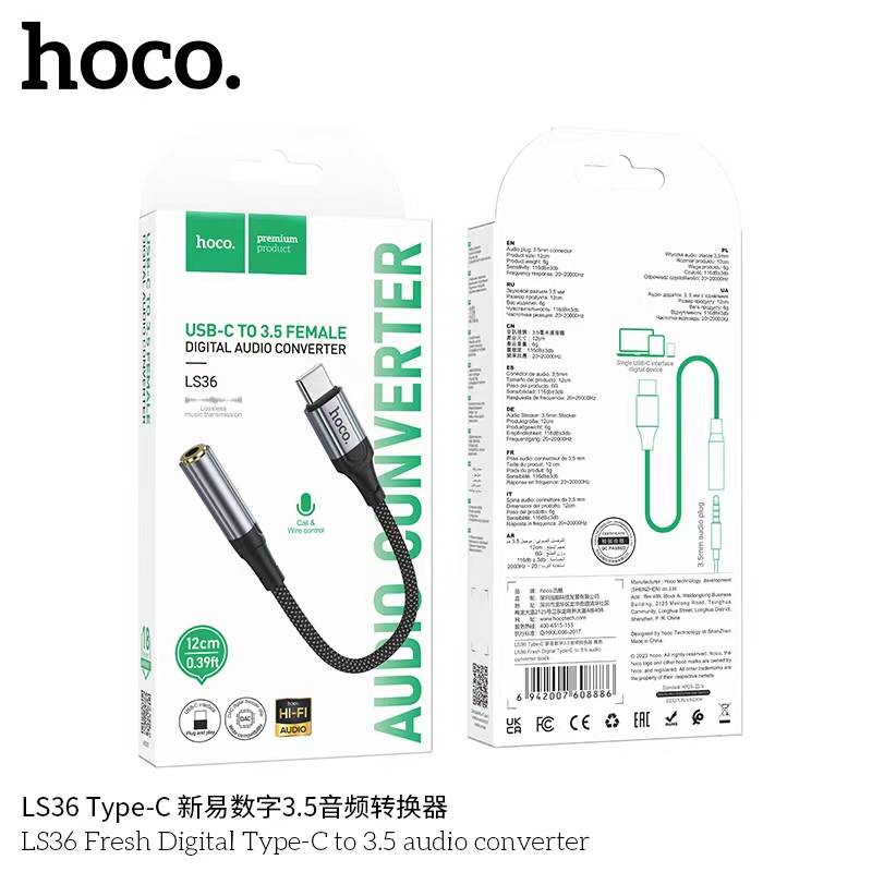 HOCO LS36 type-C to 3.5mm