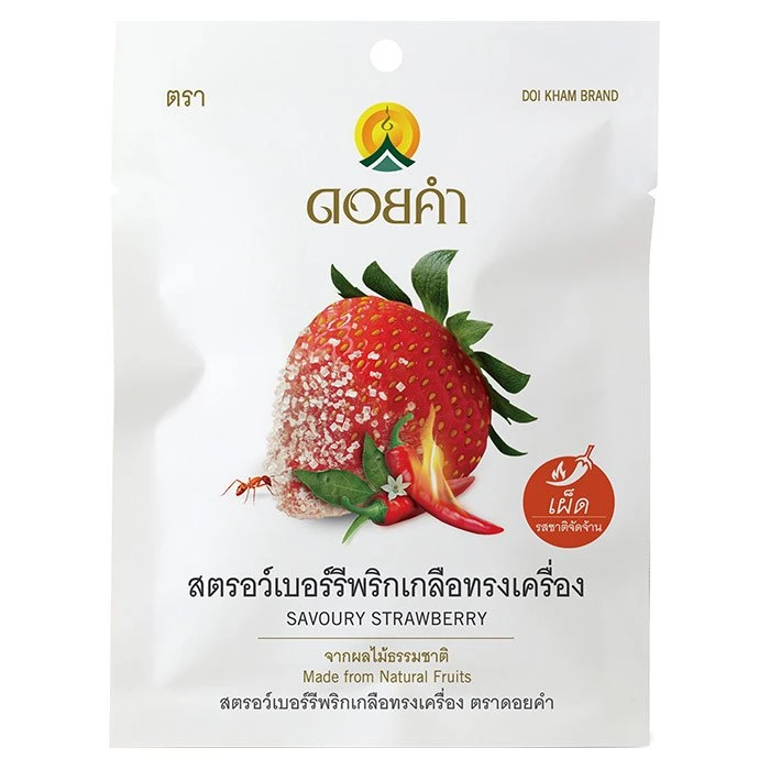 8850773551115 ดอยคำ สตรอว์เบอร์รีพริกเกลือทรงเครื่อง30ก.