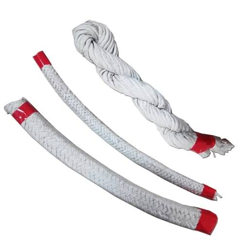 เชือกถักใยแก้ว เชือกถักไฟเบอร์กลาส ฉนวนกันไฟ ไร้ฝุ่น Dust Free Asbestos Rope 350-450℃ Asbestos Twist Rope/Braided Round Rope Asbestos square Rope