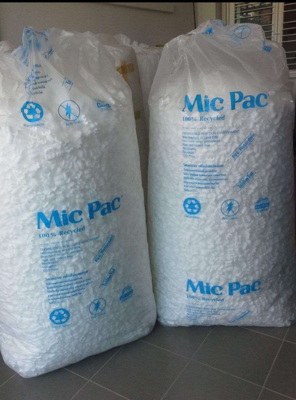 โฟมตัวหนอน mic pac บรรจุ 1000 กรัม / ถุง