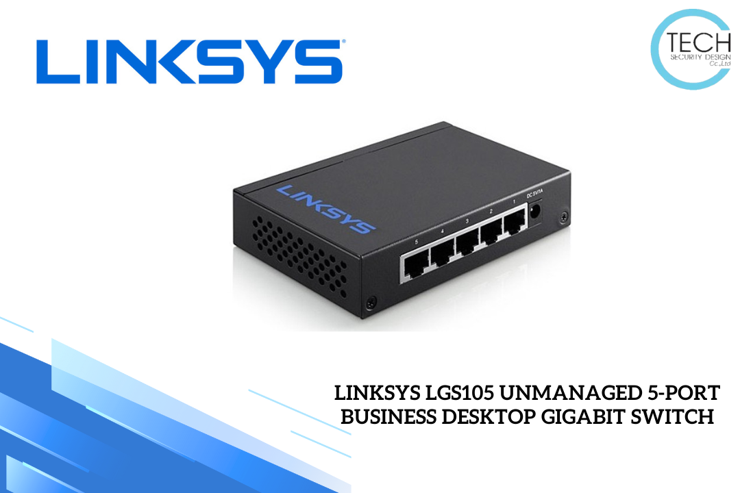 Linksys LGS105 UNMANAGED 5-PORT BUSINESS DESKTOP GIGABIT SWITCH